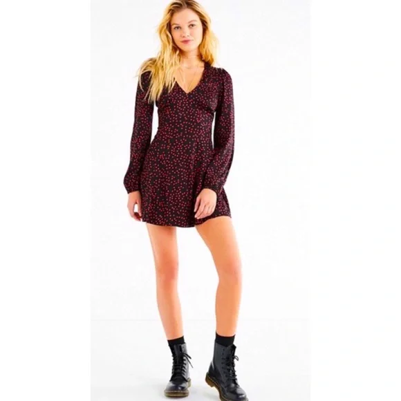 sachin and babi light blue dress Amaryllis Women's Velvet Long Sleeve V Neck Empire Waist Mini Dress with  Gathered Bust- Medium ,Brown : Target